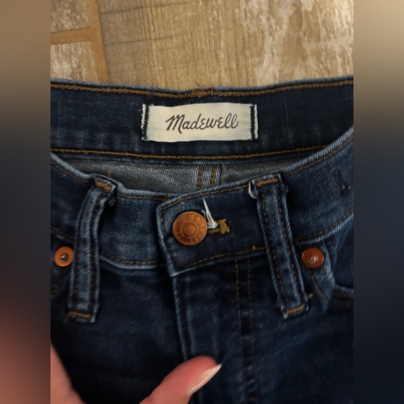 Madewell High Rise Skinny Blue Jeans - Picture 4 of 8